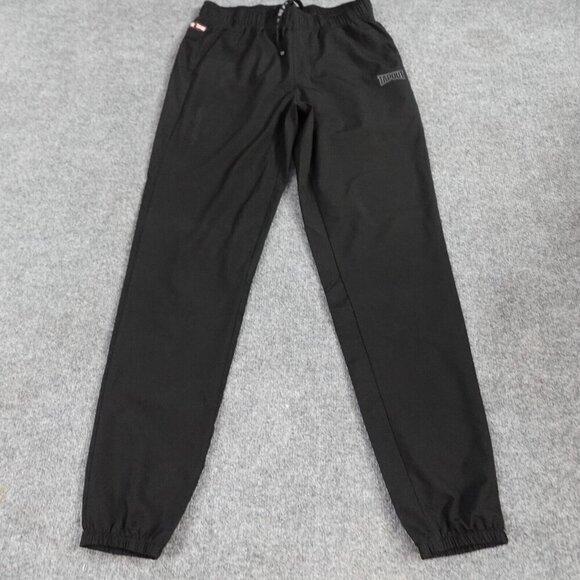 Tapout Mens Pants Small Black Joggers Polyester Spandex - Picture 1 of 10